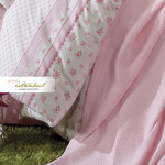 Постельное белье с покрывалом-пике Istanbul Home Collection FLORIDA хлопковый ранфорс розовый евро, фото, фотография