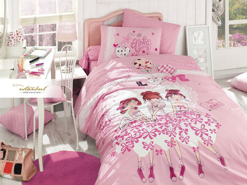 Детское постельное белье Istanbul Home Collection GENC RANFORCE DANCER хлопковый ранфорс 1,5 спальный, фото, фотография