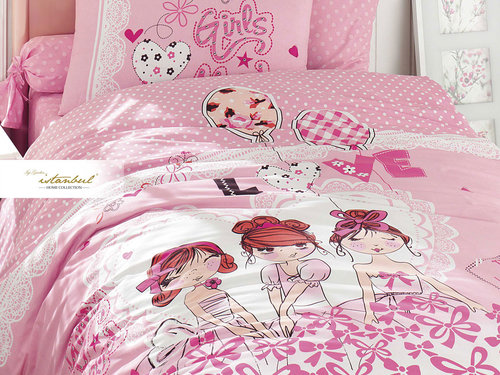 Детское постельное белье Istanbul Home Collection GENC RANFORCE DANCER хлопковый ранфорс 1,5 спальный, фото, фотография