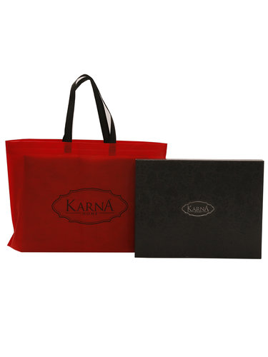 Подарочный набор полотенец для ванной 50х90, 70х140 Karna AROV хлопковая махра светло-голубой, фото, фотография