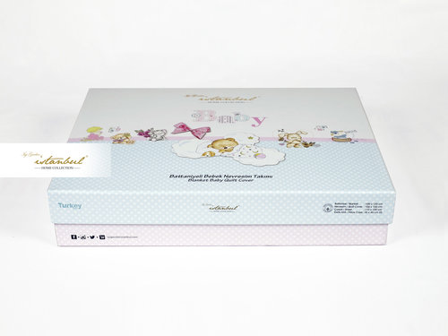 Постельное белье для новорожденных с пледом из велсофта Istanbul Home Collection UNICORN, фото, фотография