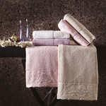 Полотенце для ванной Tivolyo Home DIAMANT хлопковая махра кремовый 50х100, фото, фотография
