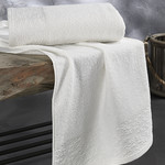 Полотенце для ванной Karna MELEN хлопковая махра кремовый 50х90, фото, фотография