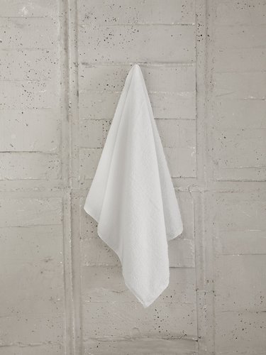 Полотенце для ванной Karna ARKADYA хлопковый микрокоттон белый 50х70, фото, фотография