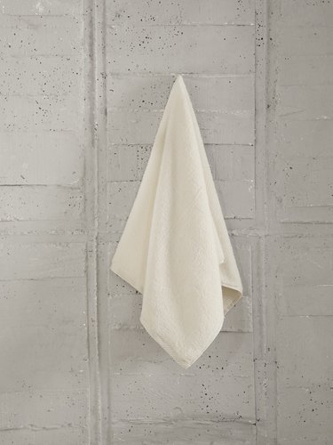 Полотенце для ванной Karna ARKADYA хлопковый микрокоттон кремовый 50х70, фото, фотография