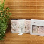 Подарочный набор полотенец-салфеток 3 шт. Pupilla ROSELINDA бамбуковая махра, фото, фотография
