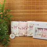 Подарочный набор полотенец-салфеток 3 шт. Pupilla SILA POPON хлопковая махра, фото, фотография