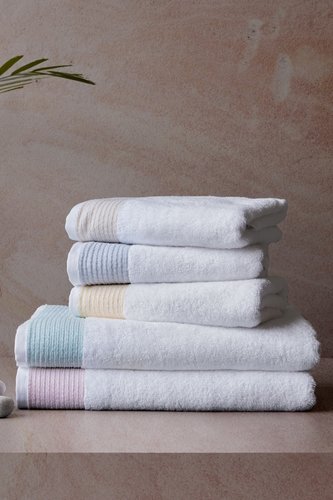 Полотенце для ванной Soft Cotton MOLLIS хлопковая махра голубой 50х100, фото, фотография
