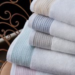 Полотенце для ванной Soft Cotton MOLLIS хлопковая махра голубой 75х150, фото, фотография