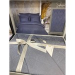 Постельное белье Saheser JACQUARD VIP SATIN хлопковый сатин-жаккард серый евро, фото, фотография