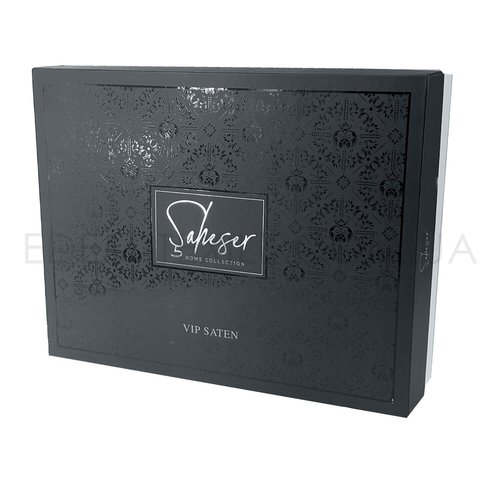 Постельное белье Saheser JACQUARD VIP SATIN хлопковый сатин-жаккард серый евро, фото, фотография