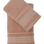 Полотенце для ванной Karna LADIN хлопковая махра шампань 70х140, фото, фотография