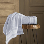 Полотенце для ванной Karna LADIN хлопковая махра серый 50х90, фото, фотография