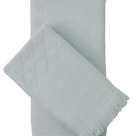 Подарочный набор полотенец для ванной 50х90, 70х140 Karna MONARD бамбуковая махра ментол, фото, фотография