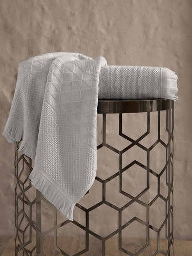 Полотенце для ванной Karna MONARD бамбуковая махра бежевый 70х140, фото, фотография