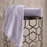Полотенце для ванной Karna MONARD бамбуковая махра светло-лавандовый 70х140, фото, фотография