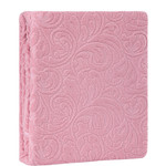 Махровая простынь-покрывало для укрывания Karna ESRA хлопок розовый 160х220, фото, фотография