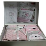 Постельное белье для новорожденных с пледом из велсофта Istanbul Home Collection FRIENDS розовый, фото, фотография