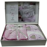 Постельное белье для новорожденных с пледом из велсофта Istanbul Home Collection HAPPY розовый, фото, фотография