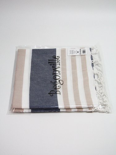 Полотенце пештемаль для пляжа, сауны, бани Begonville CLASSIC SAMSARA хлопок royale 100х180, фото, фотография