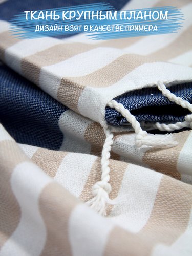 Полотенце пештемаль для пляжа, сауны, бани Begonville CLASSIC SAMSARA хлопок royale 100х180, фото, фотография