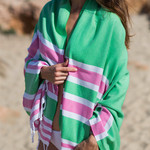 Полотенце пештемаль для пляжа, сауны, бани Begonville CLASSIC SAMSARA хлопок hippy 100х180, фото, фотография