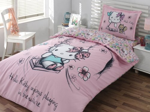 Постельное белье Virginia Secret Hello Kitty Friend 1,5 спальный, фото, фотография