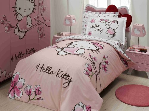 Постельное белье Virginia Secret Hello Kitty Magnolia 1,5 спальный, фото, фотография