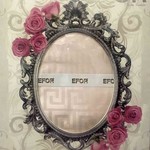 Скатерть прямоугольная Efor IVY жаккард розовый 160х220, фото, фотография
