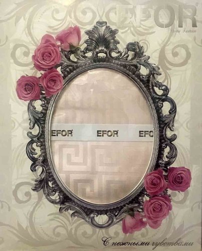 Скатерть прямоугольная Efor IVY жаккард розовый 160х300, фото, фотография