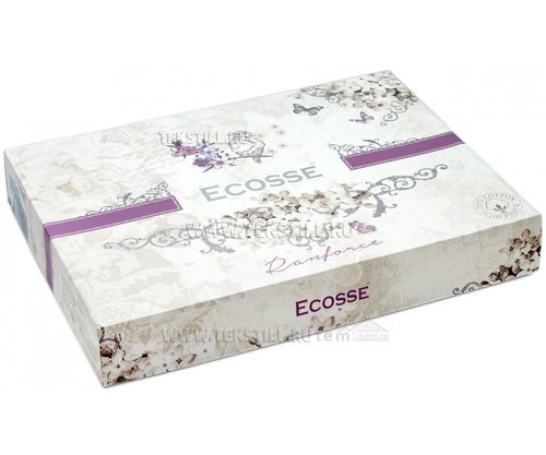 Постельное белье Ecosse RANFORCE ASTORIAS хлопковый ранфорс бордовый 1,5 спальный, фото, фотография