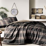 Постельное белье TAC HAPPY DAYS FELICITY хлопковый сатин коричневый евро, фото, фотография