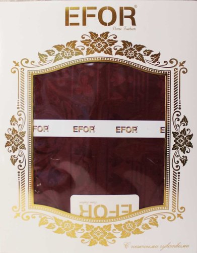 Скатерть прямоугольная Efor POLY жаккард бордовый 160х300, фото, фотография