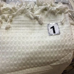 Вафельная простыня-покрывало для укрывания (пике) Saheser хлопок белый 220х240, фото, фотография