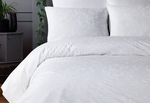 Постельное белье Ecosse RANFORCE DANTE хлопковый ранфорс белый 1,5 спальный, фото, фотография