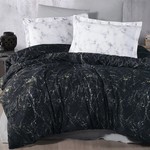 Постельное белье Ecosse SATIN BLANCA хлопковый сатин чёрный 1,5 спальный, фото, фотография