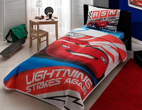 Детское постельное белье TAC CARS LIGHTNING (АКЦИЯ) 1,5 спальный, фото, фотография