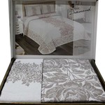 Покрывало гобеленовое Efor DIAMOND жаккард хлопок/полиэстер кофейный 240х260, фото, фотография