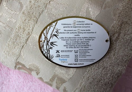 Набор полотенец для ванной 6 шт. Luzz OTTOMAN бамбуковая махра 50х90, фото, фотография