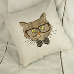 Декоративная наволочка Tango LC лён, хлопок V30 45х45, фото, фотография