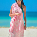 Полотенце пештемаль для пляжа, сауны, бани Begonville BAMBOO JOY бамбук/хлопок candy 100х180, фото, фотография