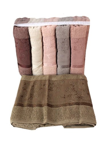 Набор полотенец для ванной 6 шт. Miss Cotton AZALIY хлопковая махра 70х140, фото, фотография