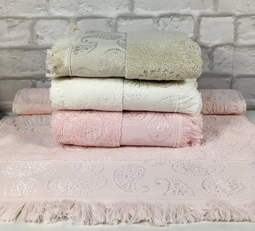 Набор полотенец для ванной 4 шт. Miss Cotton FAVORITE хлопковая махра 70х140, фото, фотография