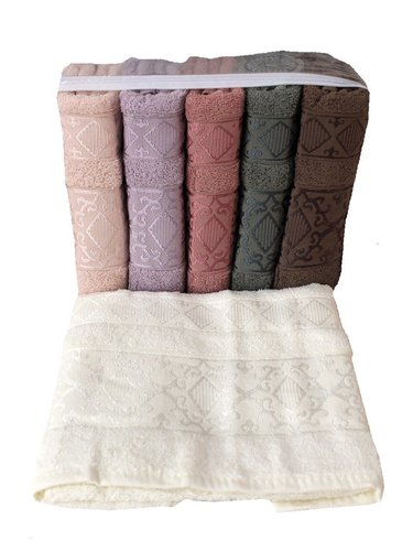 Набор полотенец для ванной 6 шт. Miss Cotton SIRMA хлопковая махра 50х90, фото, фотография