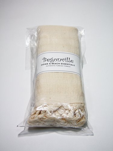 Полотенце пештемаль для пляжа, сауны, бани Begonville BEACON хлопок natural 90х180, фото, фотография