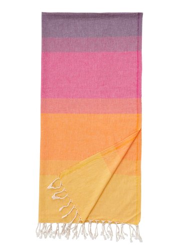 Полотенце пештемаль для пляжа, сауны, бани Begonville BREEZE BELLA хлопок sunset 90х180, фото, фотография