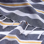 Полотенце пештемаль для пляжа, сауны, бани Begonville BREEZE BERYL хлопок black 90х180, фото, фотография