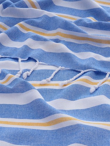 Полотенце пештемаль для пляжа, сауны, бани Begonville BREEZE BERYL хлопок blue 90х180, фото, фотография
