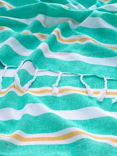 Полотенце пештемаль для пляжа, сауны, бани Begonville BREEZE BERYL хлопок green 90х180, фото, фотография