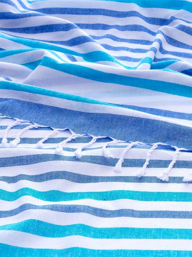 Полотенце пештемаль для пляжа, сауны, бани Begonville BREEZE HALI хлопок blues 90х180, фото, фотография